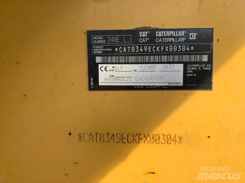 CAT 349 E 履帶式 挖土機/掘鑿機/挖掘機