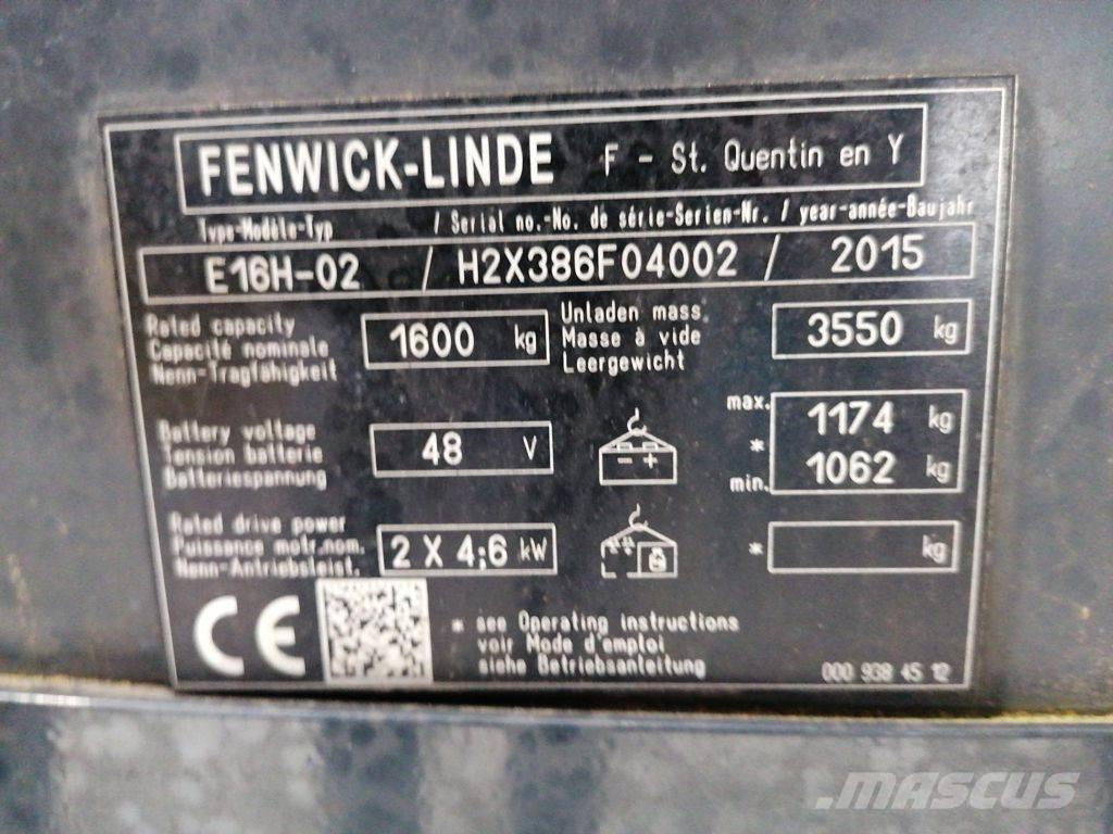 Linde E16H-02 電動堆高機
