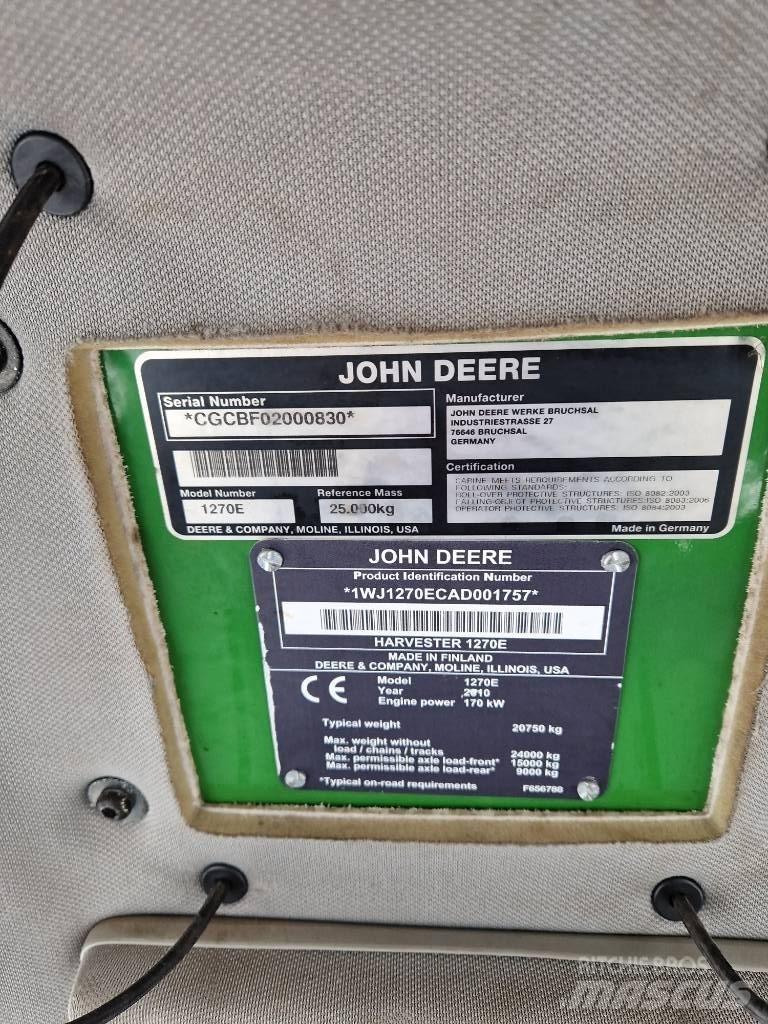 John Deere 1270E 收穫機