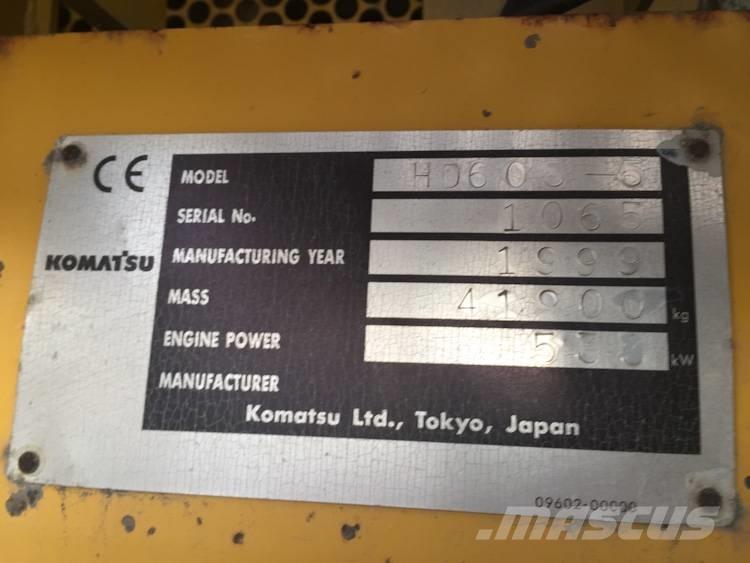 Komatsu HD 605-5 剛性傾卸卡車