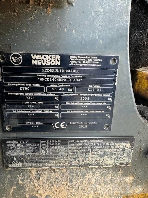 Wacker Neuson ET 90 履帶式 挖土機/掘鑿機/挖掘機