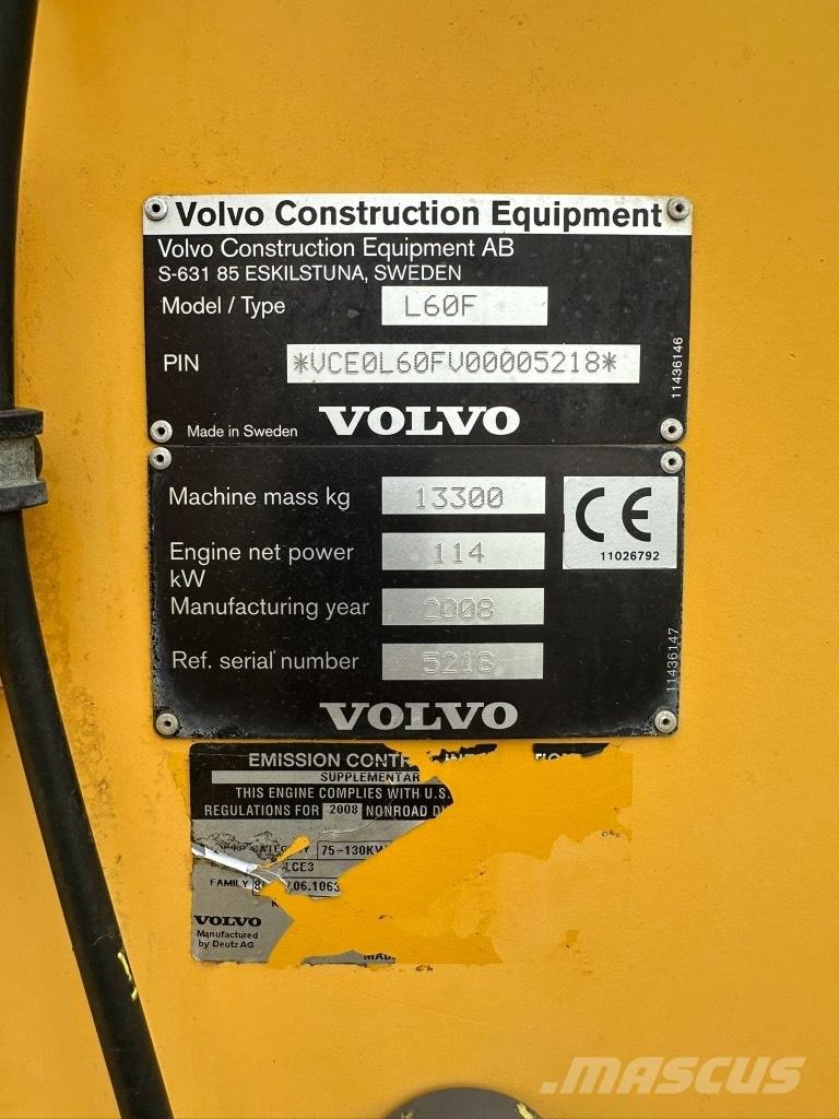 Volvo L60F 輪胎式裝載機