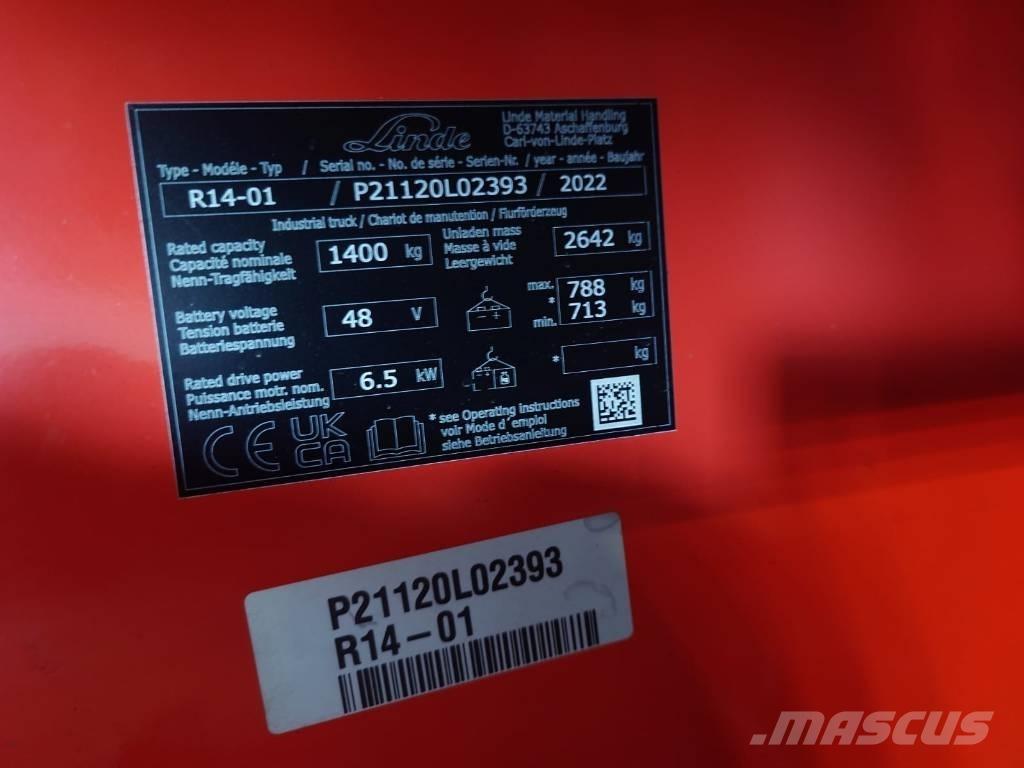 Linde R14/1120 前伸式堆高機(叉車)