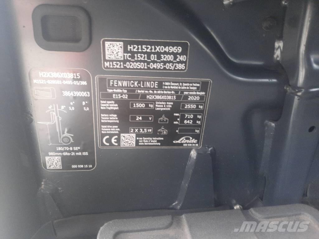 Linde E15-02 電動堆高機