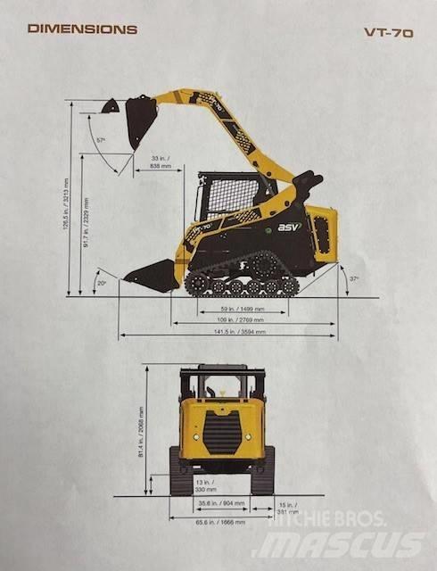 ASV VT 70 滑移轉向裝載機