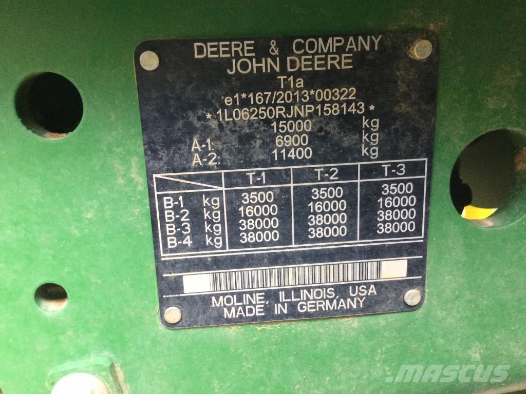 John Deere 6R250 曳引機