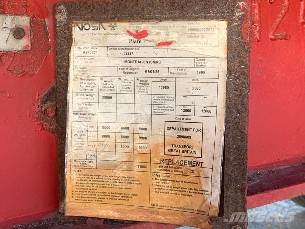 Montracon 3 Axles 地架式半拖車