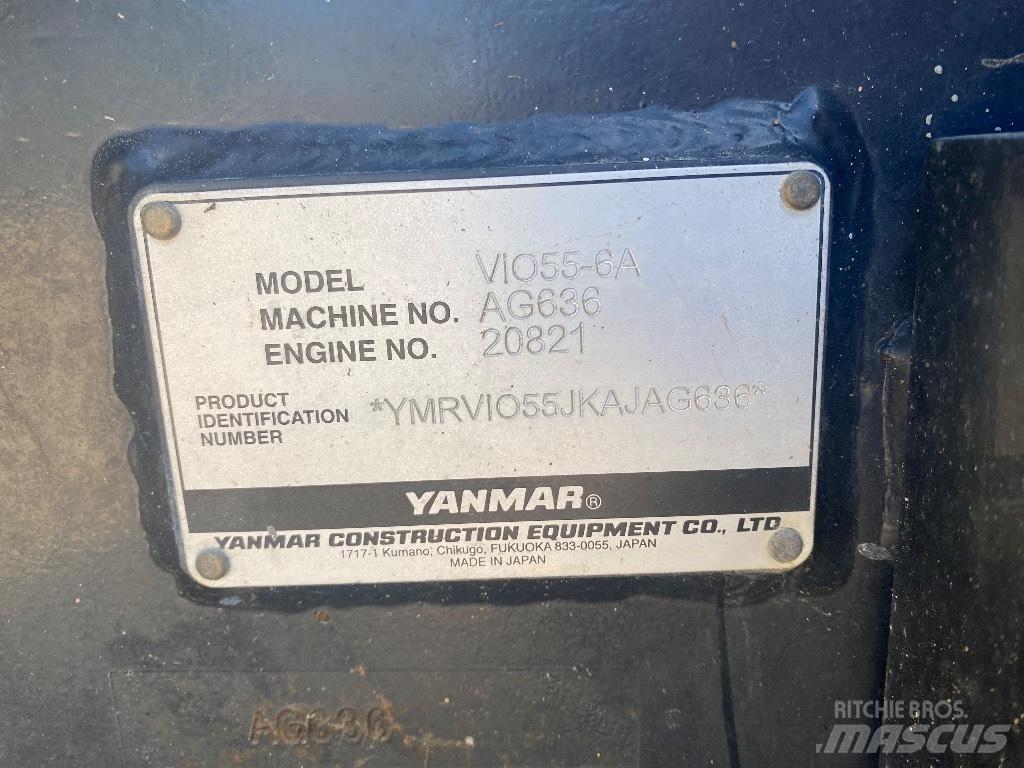 Yanmar Vio 55-6 A 小型挖土機/掘鑿機<7t(小型挖掘機)