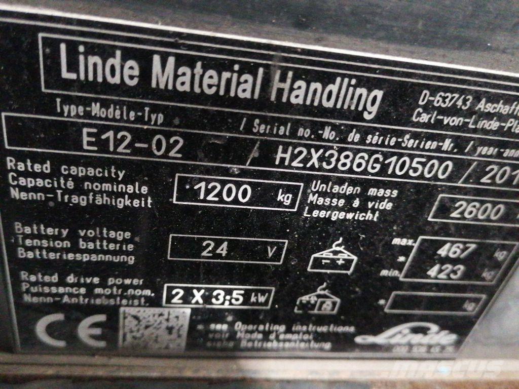 Linde E12-02 電動堆高機