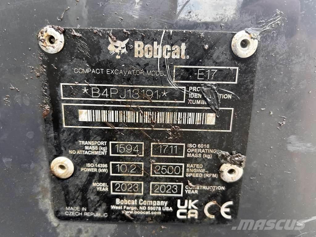 Bobcat E17 小型挖土機/掘鑿機<7t(小型挖掘機)