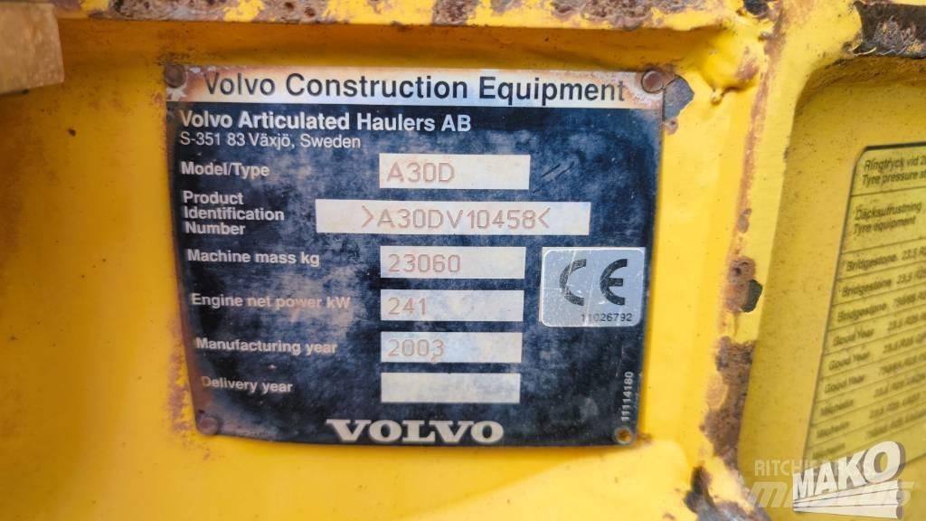 Volvo A 30 D 鉸接式起吊車
