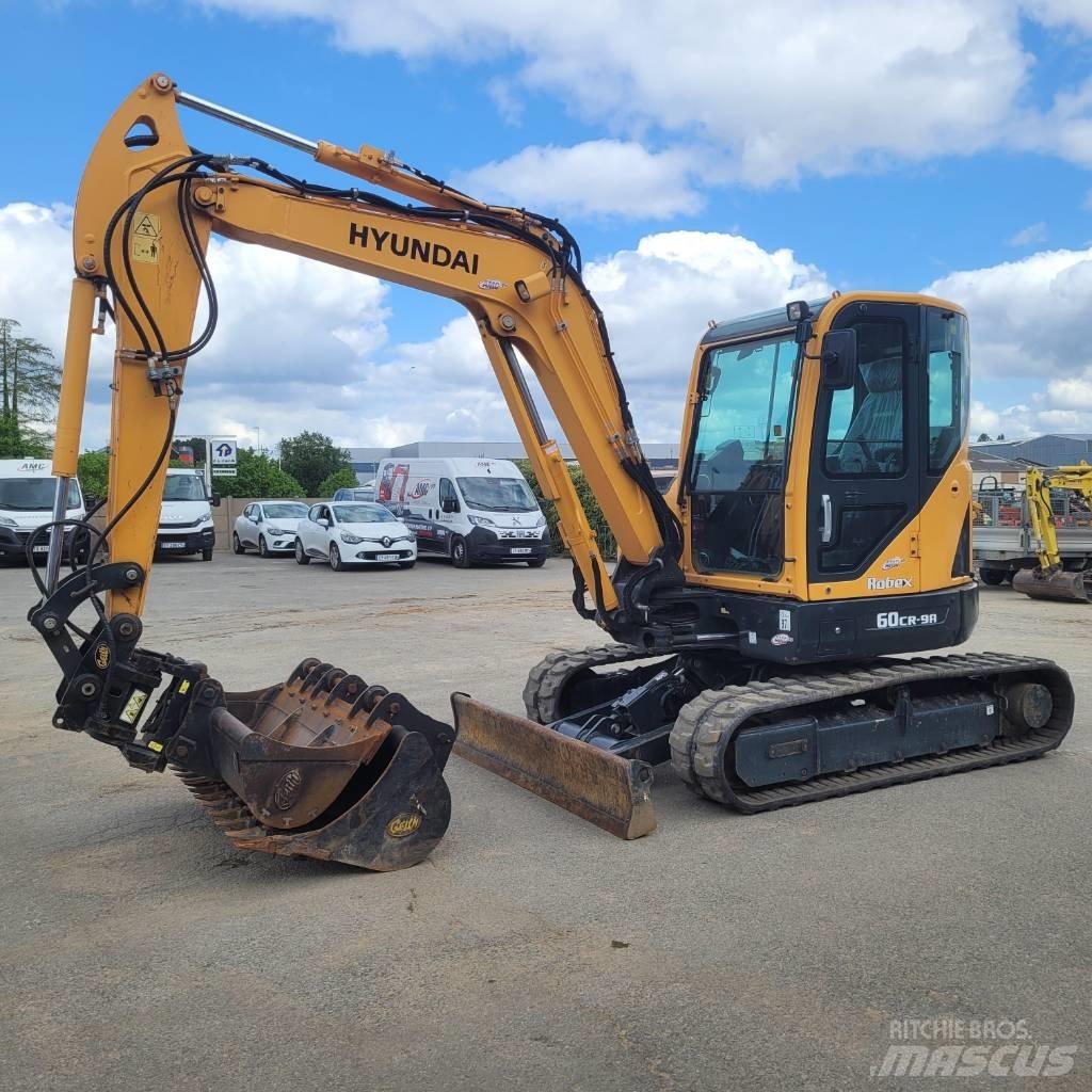 Hyundai R60CR9 小型挖土機/掘鑿機<7t(小型挖掘機)