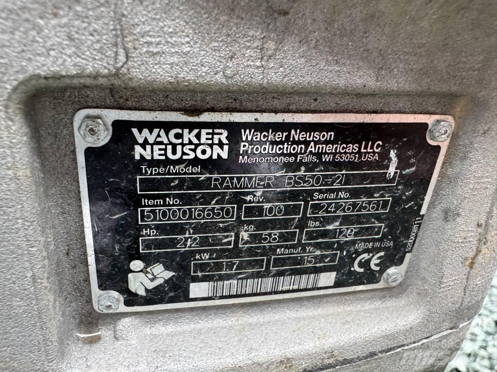 Wacker Neuson BS50-2 砸道機/夯實機