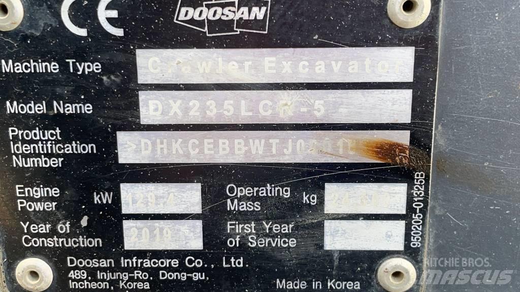 Doosan DX 235 LCR-5 履帶式 挖土機/掘鑿機/挖掘機