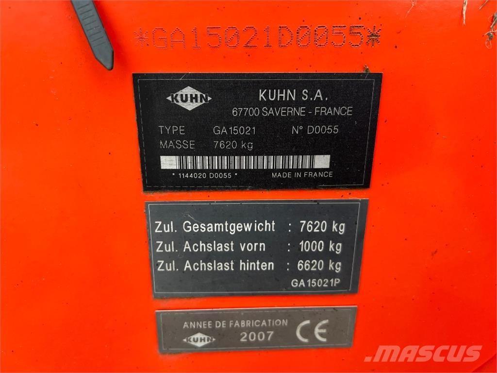 Kuhn GA 15021 收割列行機(撒布機)