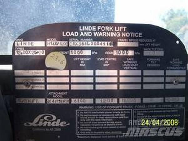 Linde H140/1200 貨櫃搬運機