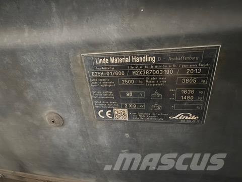 Linde E25H-01/600 電動堆高機