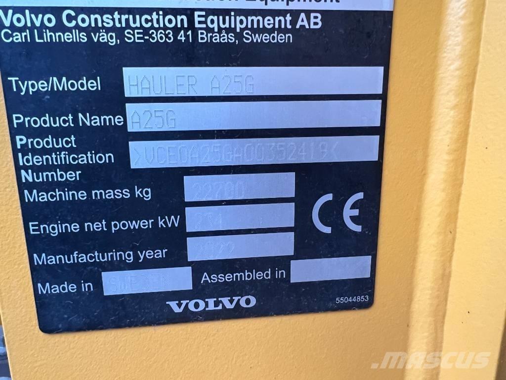Volvo A25G 鉸接式起吊車