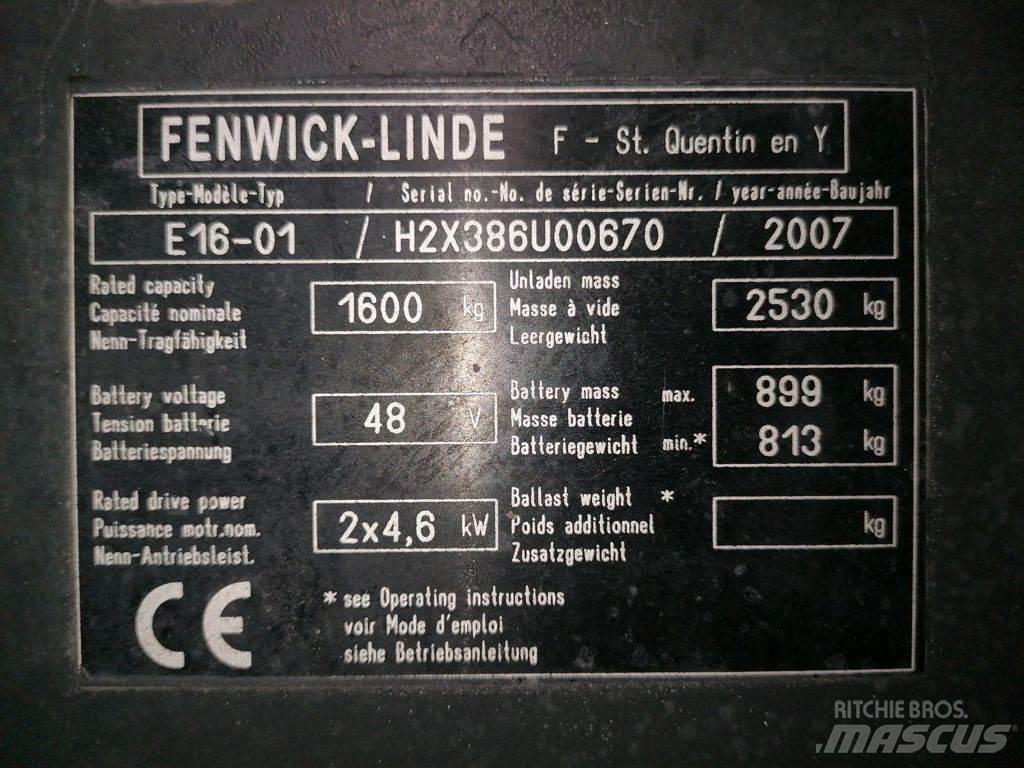 Linde E16-01 電動堆高機