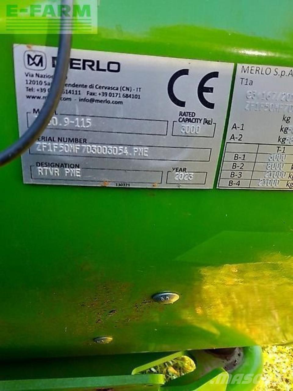 Merlo tf 30.9-115 農業用伸縮臂裝載機