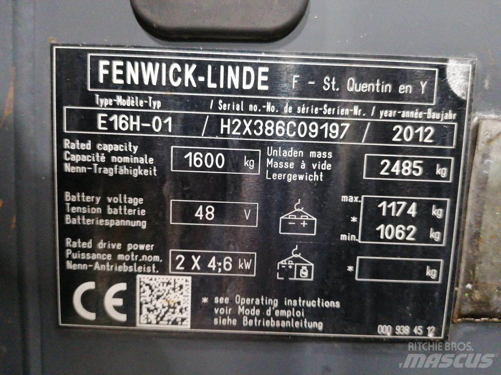 Linde E16H-01 電動堆高機
