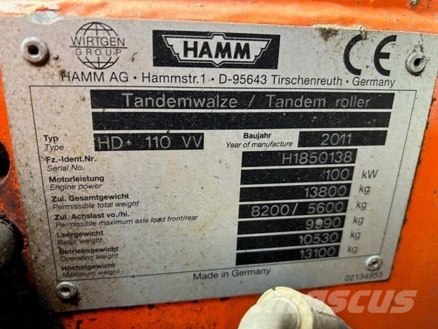Hamm HD 110 雙輪滾壓機