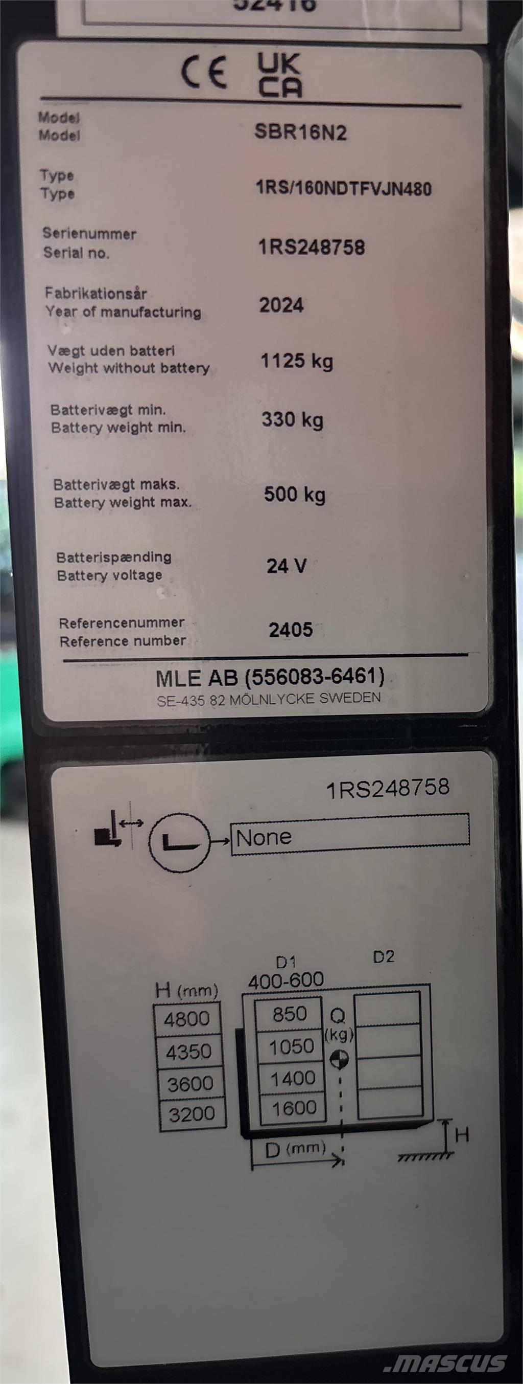 Mitsubishi SBR16N2 自走式堆積機