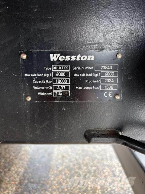  wesston Tippvagn 傾卸式拖車