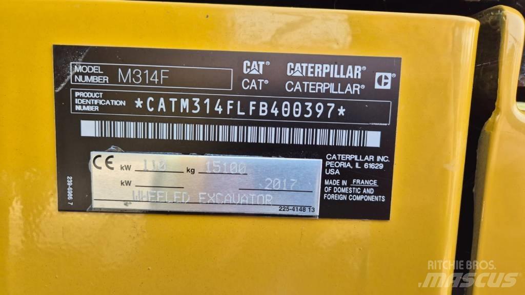 CAT M 314 F 旋轉式挖土機/掘鑿機/挖掘機