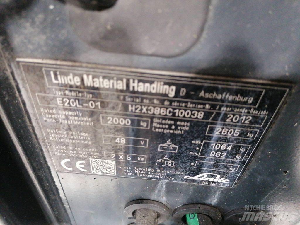 Linde E20L-01 電動堆高機