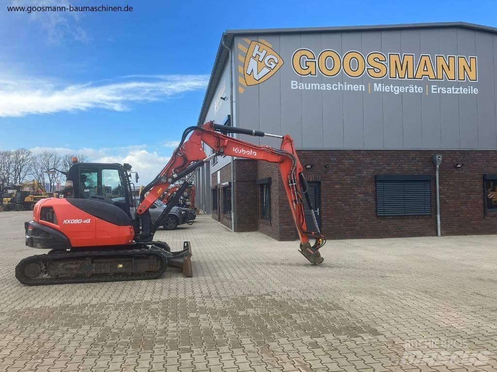 Kubota KX080-4a 中型挖土機/掘鑿機/挖掘機 7t-12t