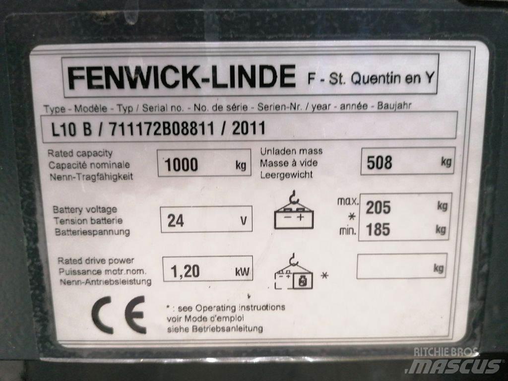 Linde L10B 行走控制式堆積機