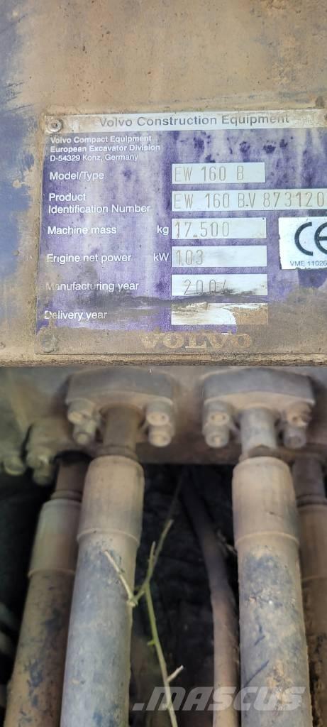 Volvo EW 160 旋轉式挖土機/掘鑿機/挖掘機