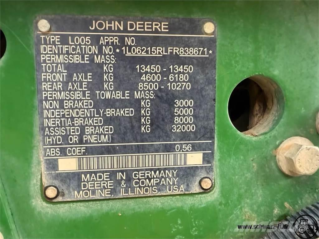 John Deere 6215R 曳引機