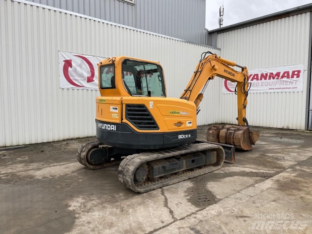 Hyundai R80CR-9 中型挖土機/掘鑿機/挖掘機 7t-12t