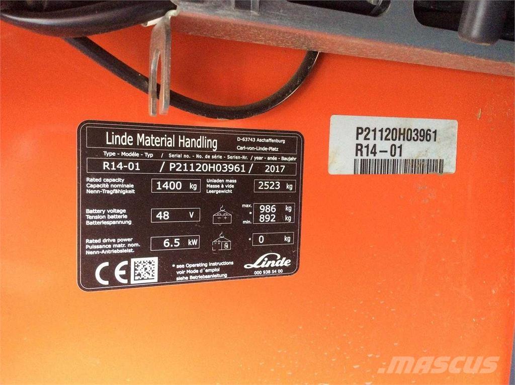 Linde R14 前伸式堆高機(叉車)