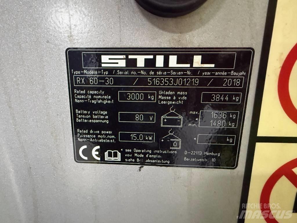 Still RX 60-30 電動堆高機