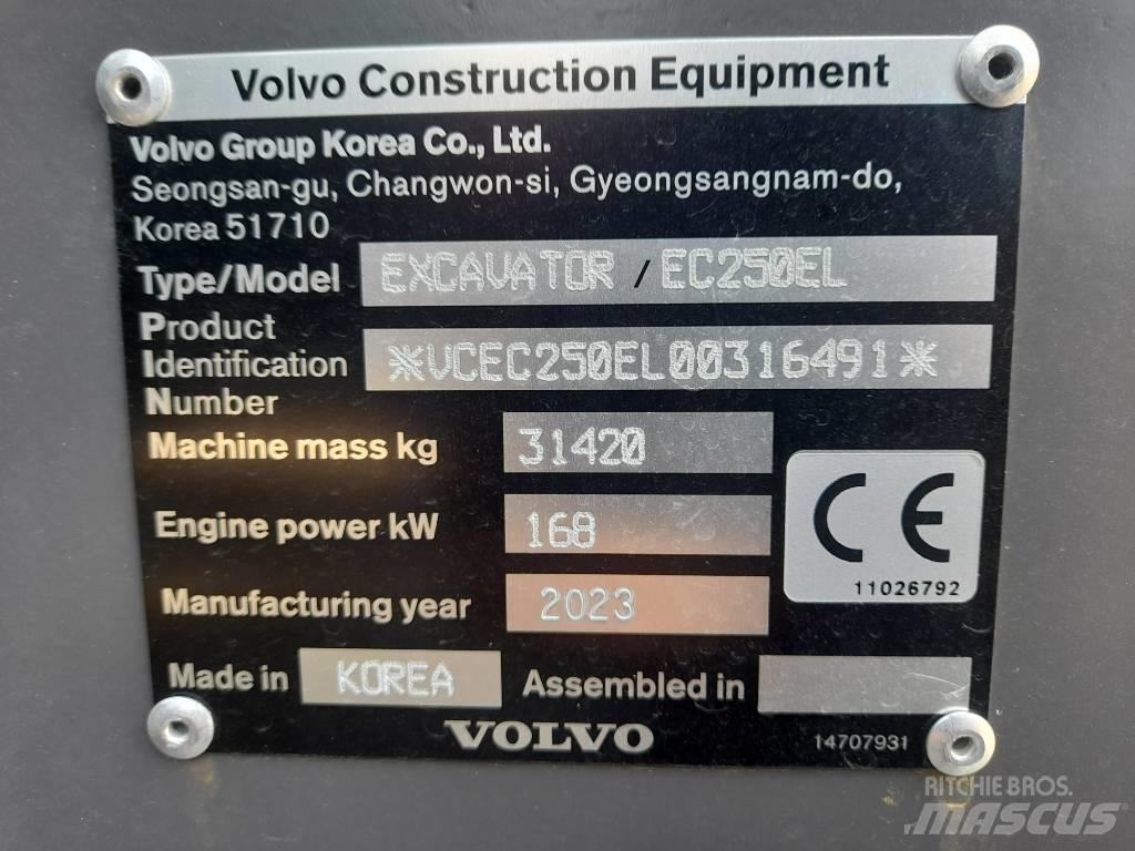 Volvo EC 250 EL 履帶式 挖土機/掘鑿機/挖掘機