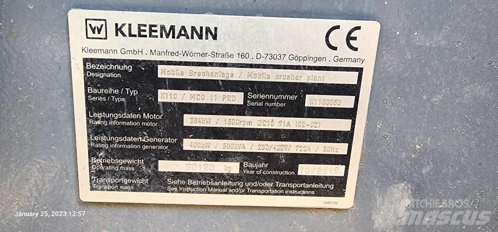 Kleemann MCO 11 PRO 破碎機