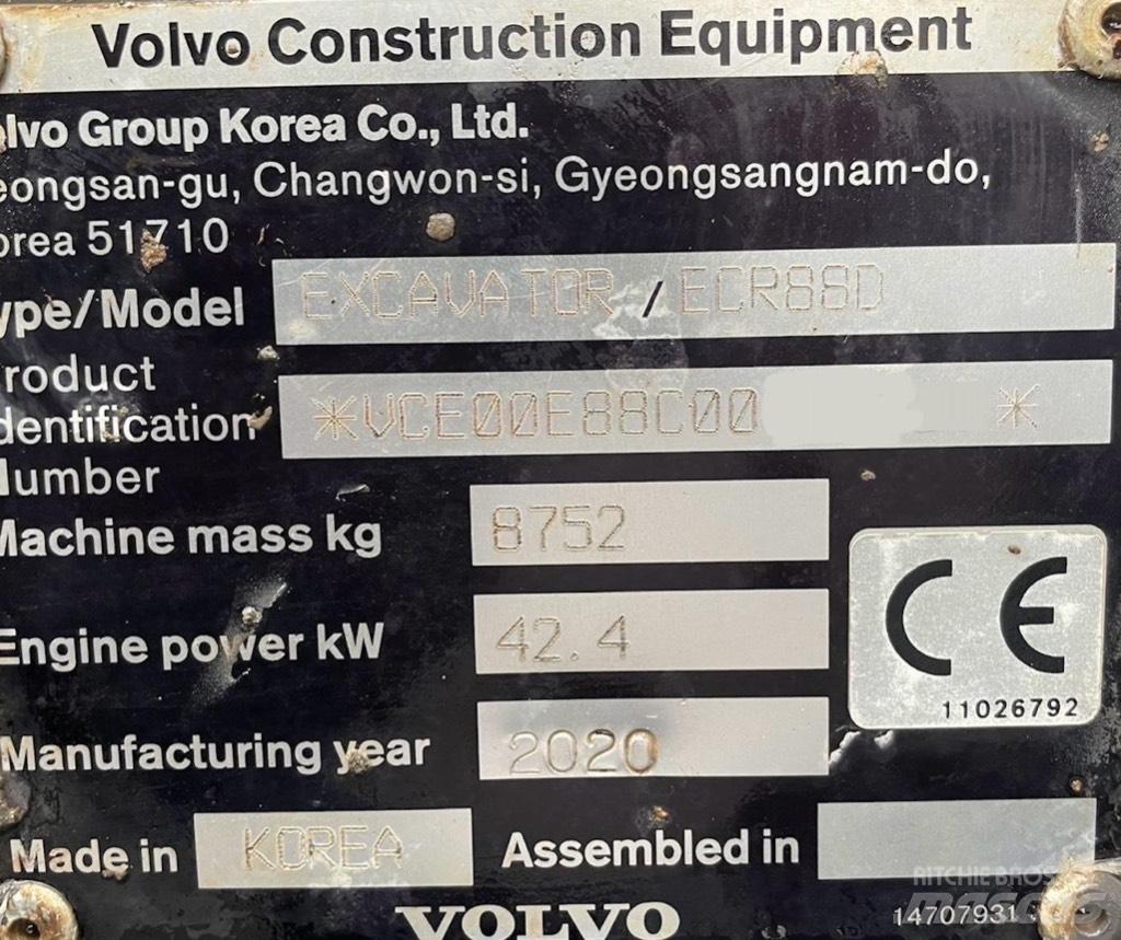 Volvo ECR 88 D Pro 中型挖土機/掘鑿機/挖掘機 7t-12t