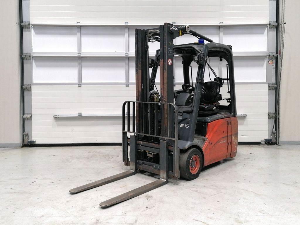 Linde E16C-01 電動堆高機