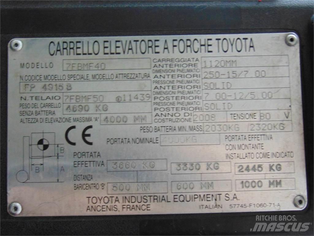 Toyota 7FBMF40 電動堆高機