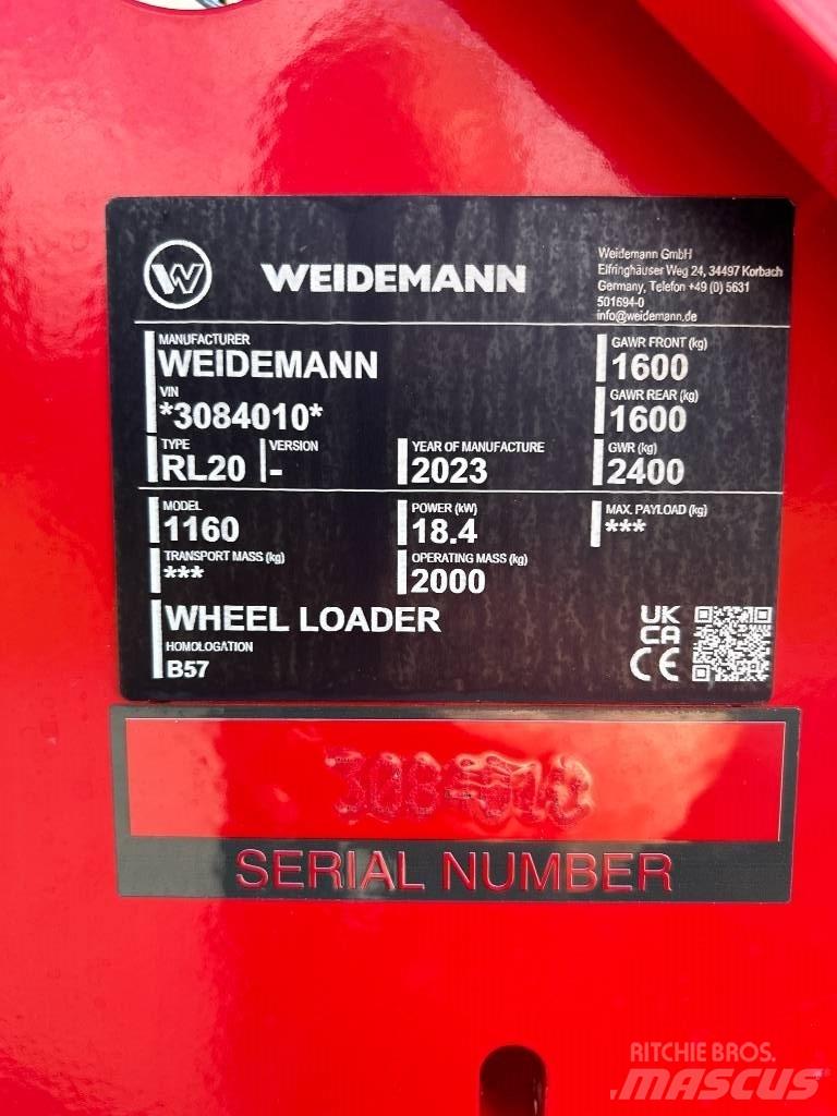 Weidemann 1160 多功能裝載機