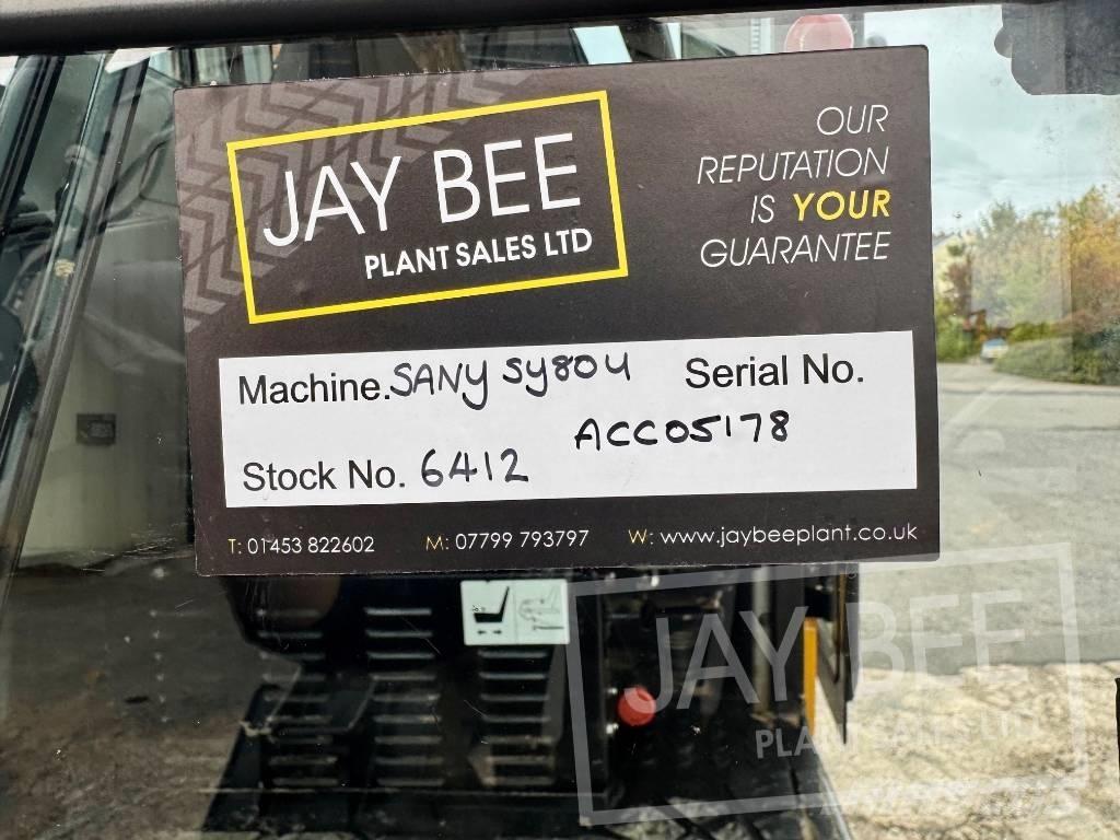 Sany SY 80 U 中型挖土機/掘鑿機/挖掘機 7t-12t