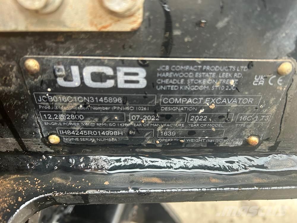 JCB 16C-1 小型挖土機/掘鑿機<7t(小型挖掘機)