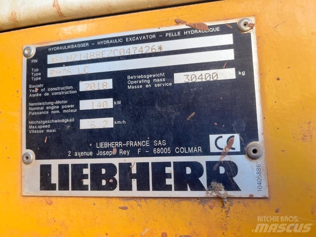 Liebherr R 926 LC 履帶式 挖土機/掘鑿機/挖掘機