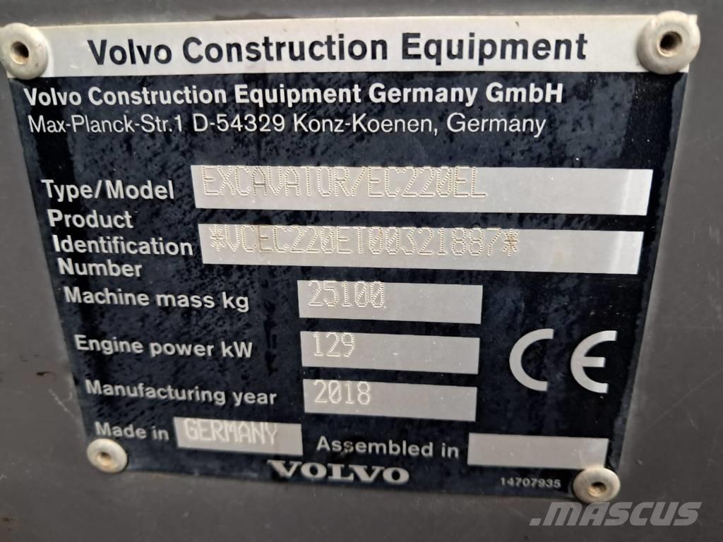 Volvo EC 220 EL 履帶式 挖土機/掘鑿機/挖掘機