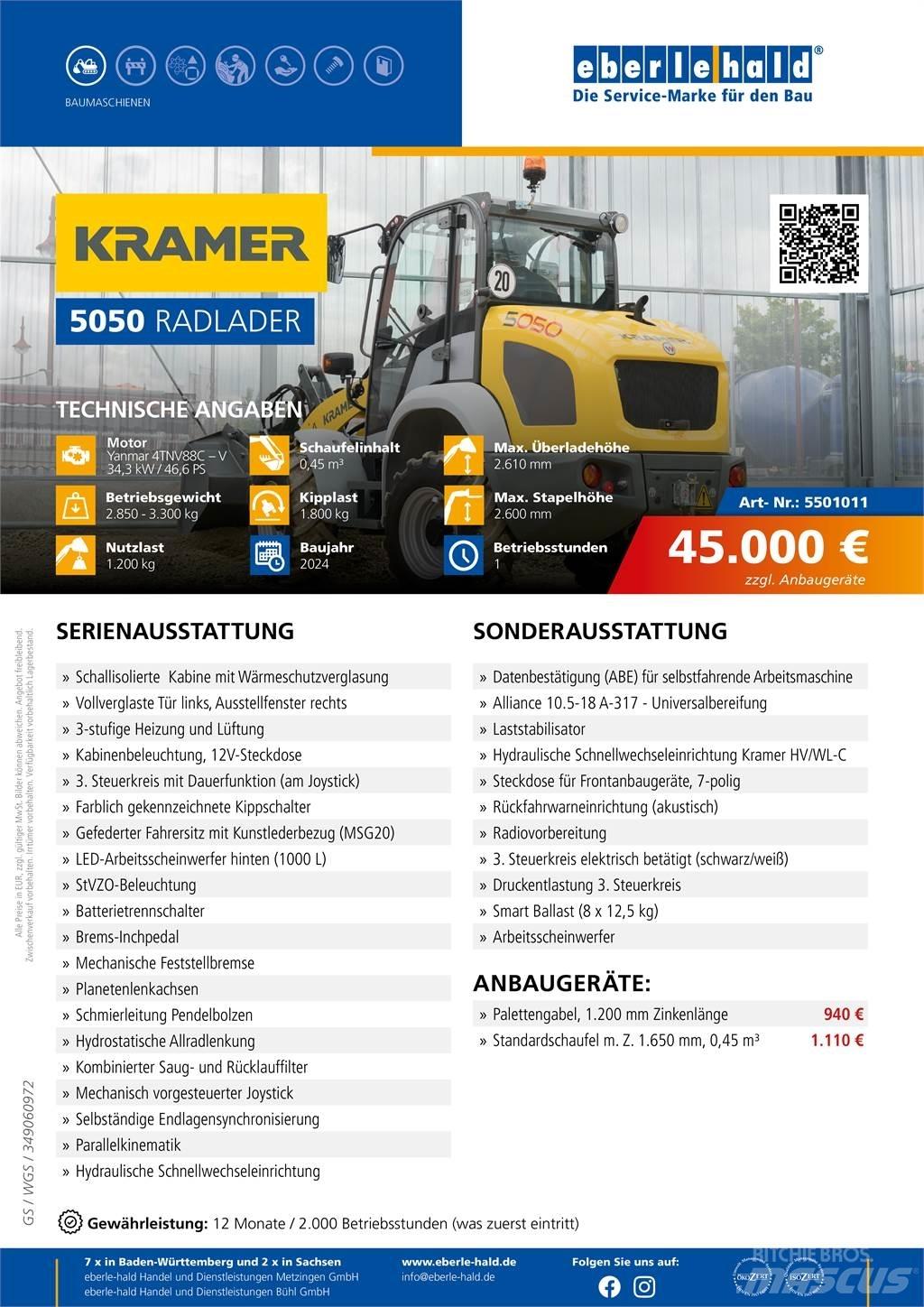 Kramer 5050 輪胎式裝載機