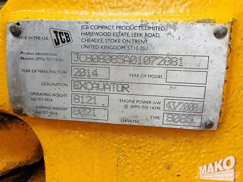 JCB 8085 ZTS 中型挖土機/掘鑿機/挖掘機 7t-12t