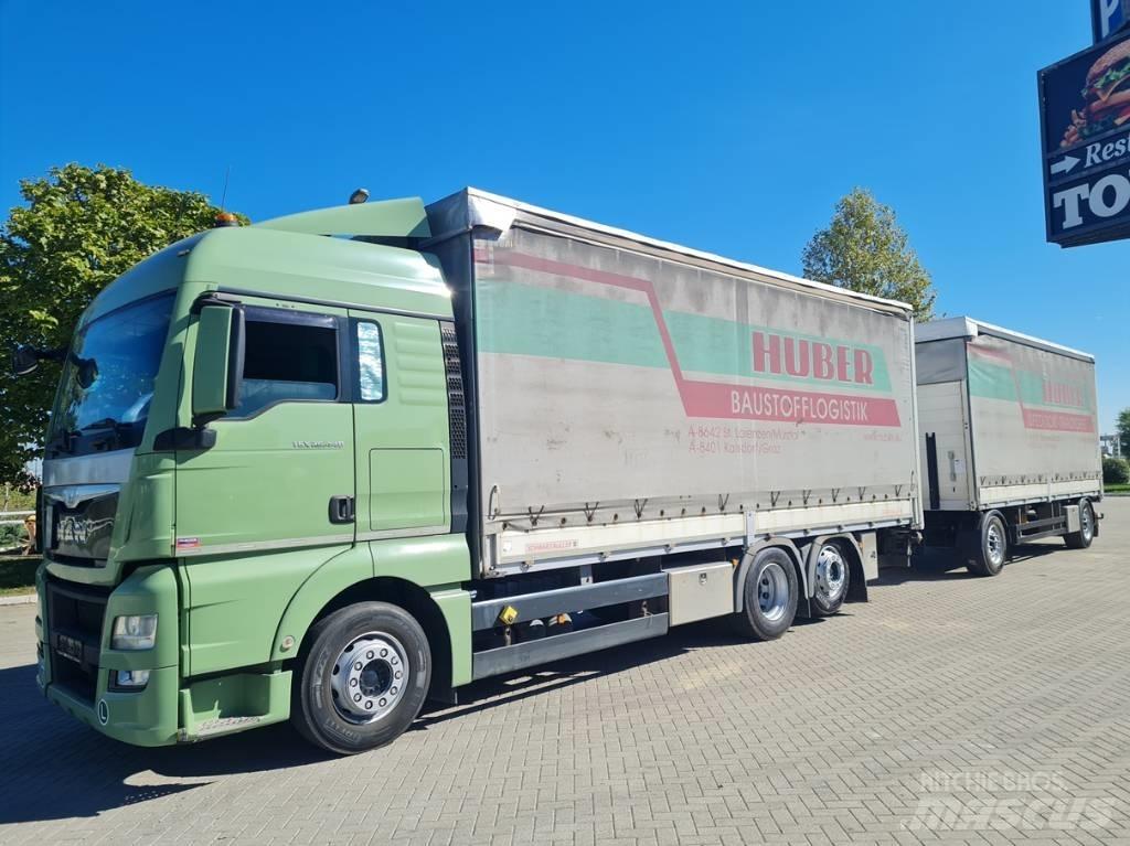 MAN 26.440  7.4 + 7.3 篷布卡車